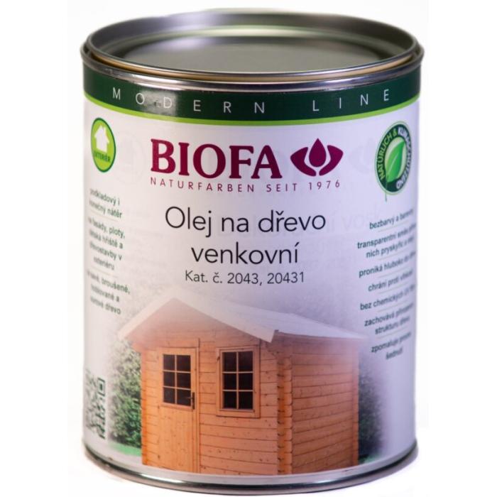 BIOFA 2043 Olej na dřevo venkovní 1 l