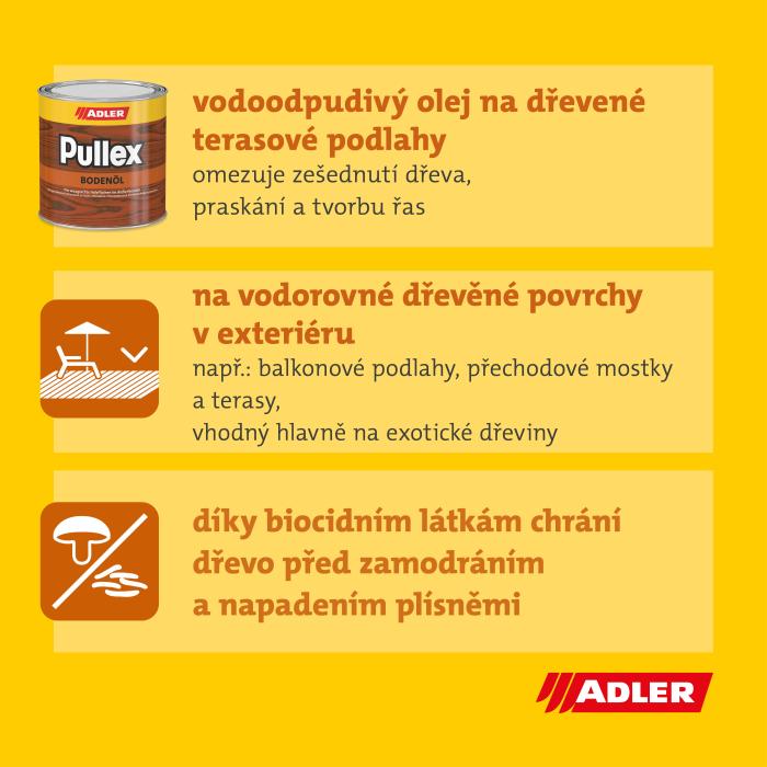 Adler Bodenol/Terasový olej Modřín 0,75 l